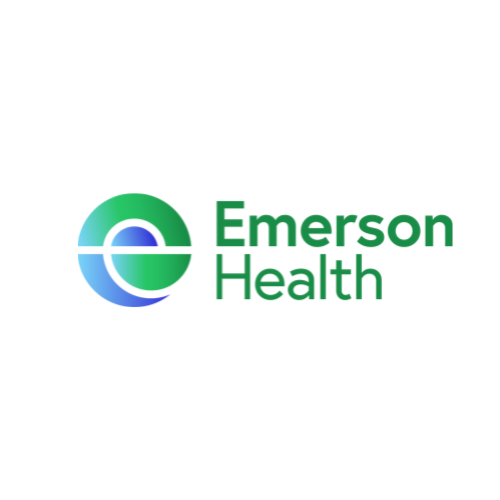 Emerson logo square layout